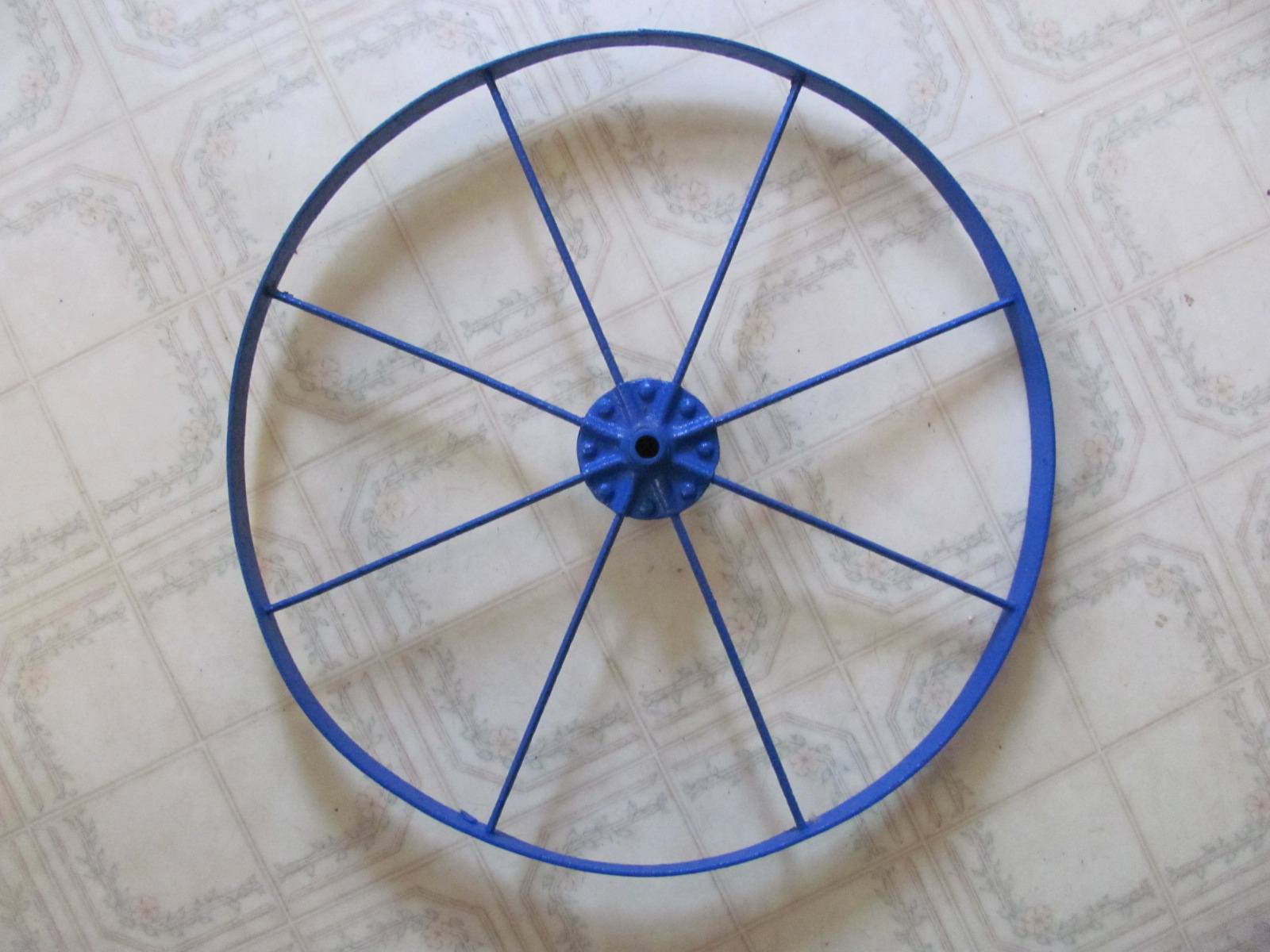 Blue Carriage Wheel one.JPG