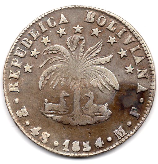 Bolivia - 4 Soles - 1854 TS MF - Rev.jpg