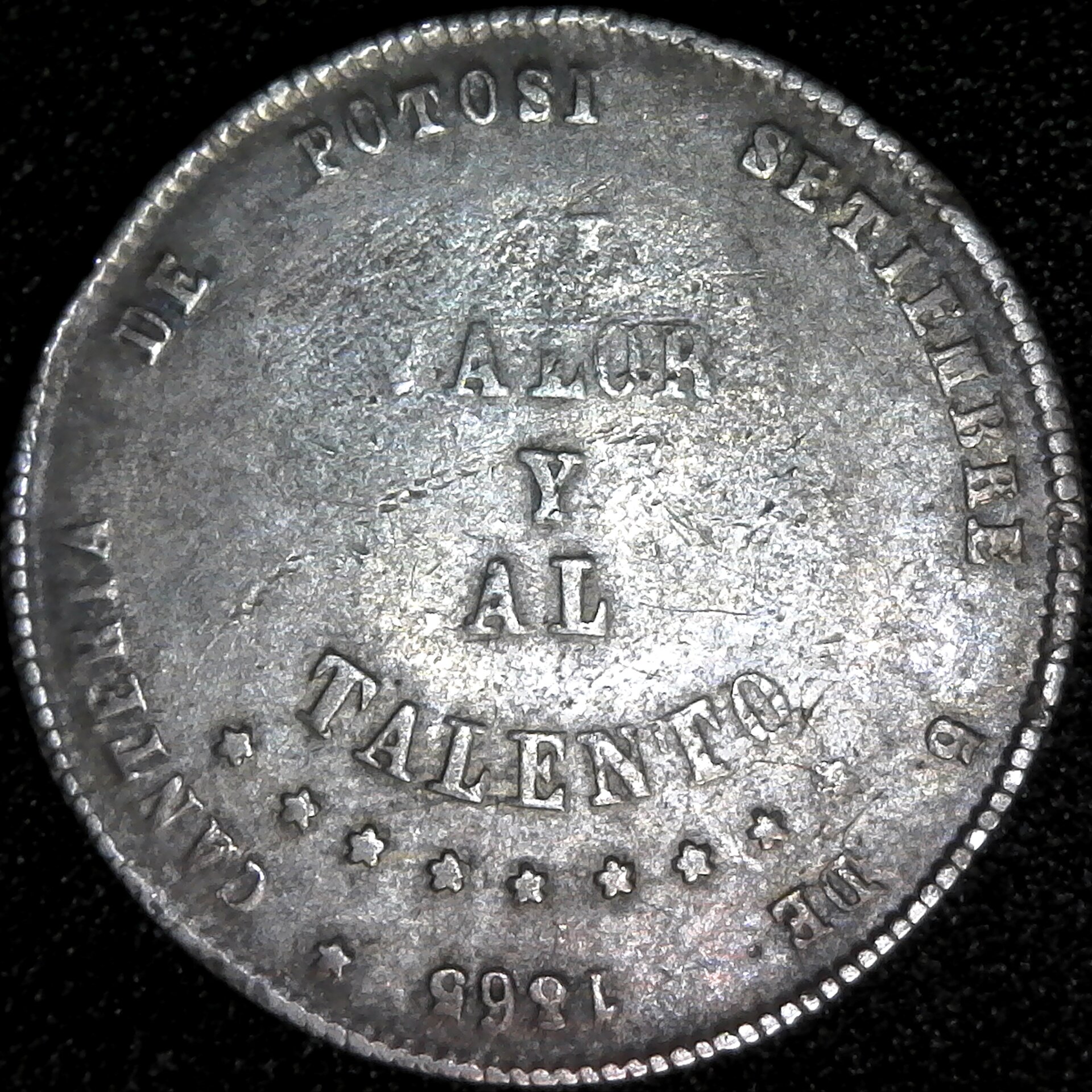 Bolivia Quarter Melgarejo 1865 rev.jpg