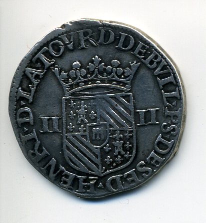 Bouillon & Sedan Henri de la Tour Quarter Ecu 1596 obv 372.jpg