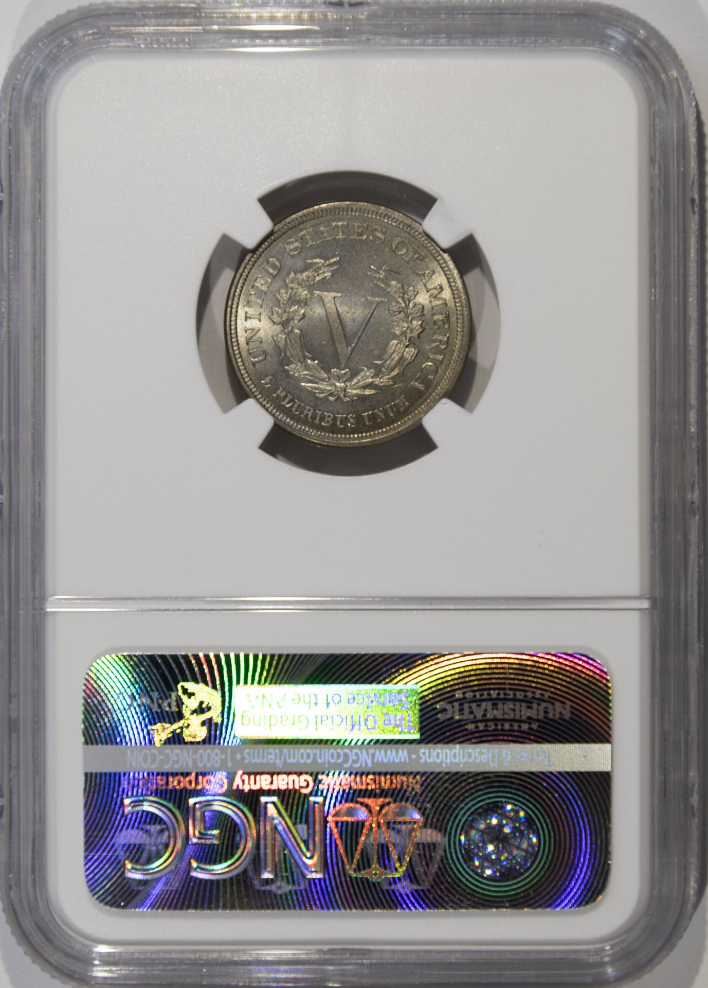 Box Position (24)-  1883 Five Cent Piece - Liberty Head, No Cents NGC MS65 CAC Rev Slab New.jpg