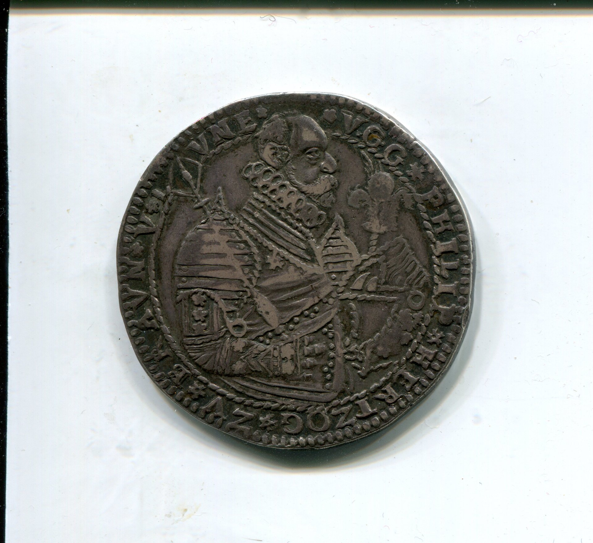 Br-Grubenhagen Philipp II alone Taler of 24 Gr 1595 LD obv 664.jpg