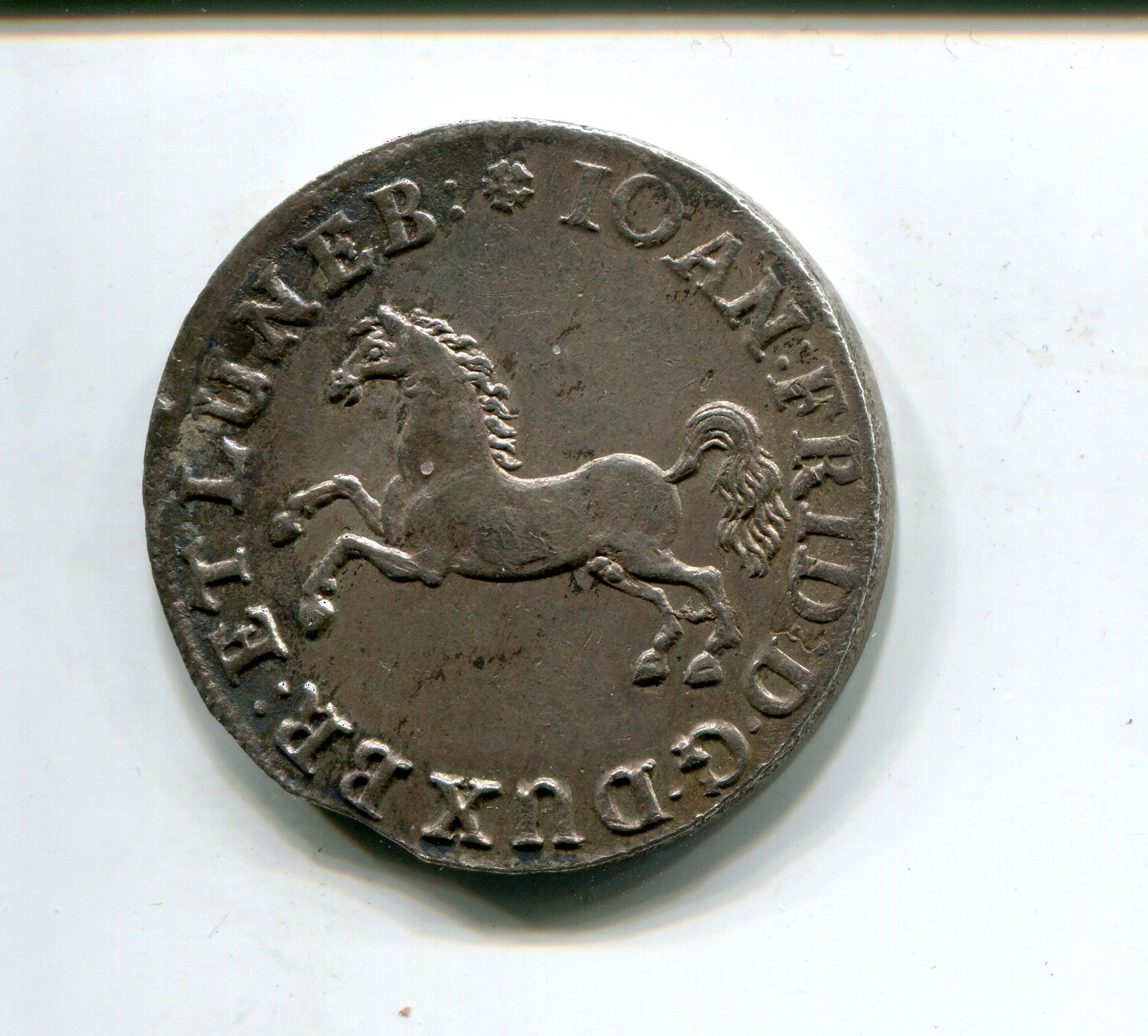 Br-Lun-Cal Johann Fried Dick Two third Taler nd 1671-6 obv 533.jpg