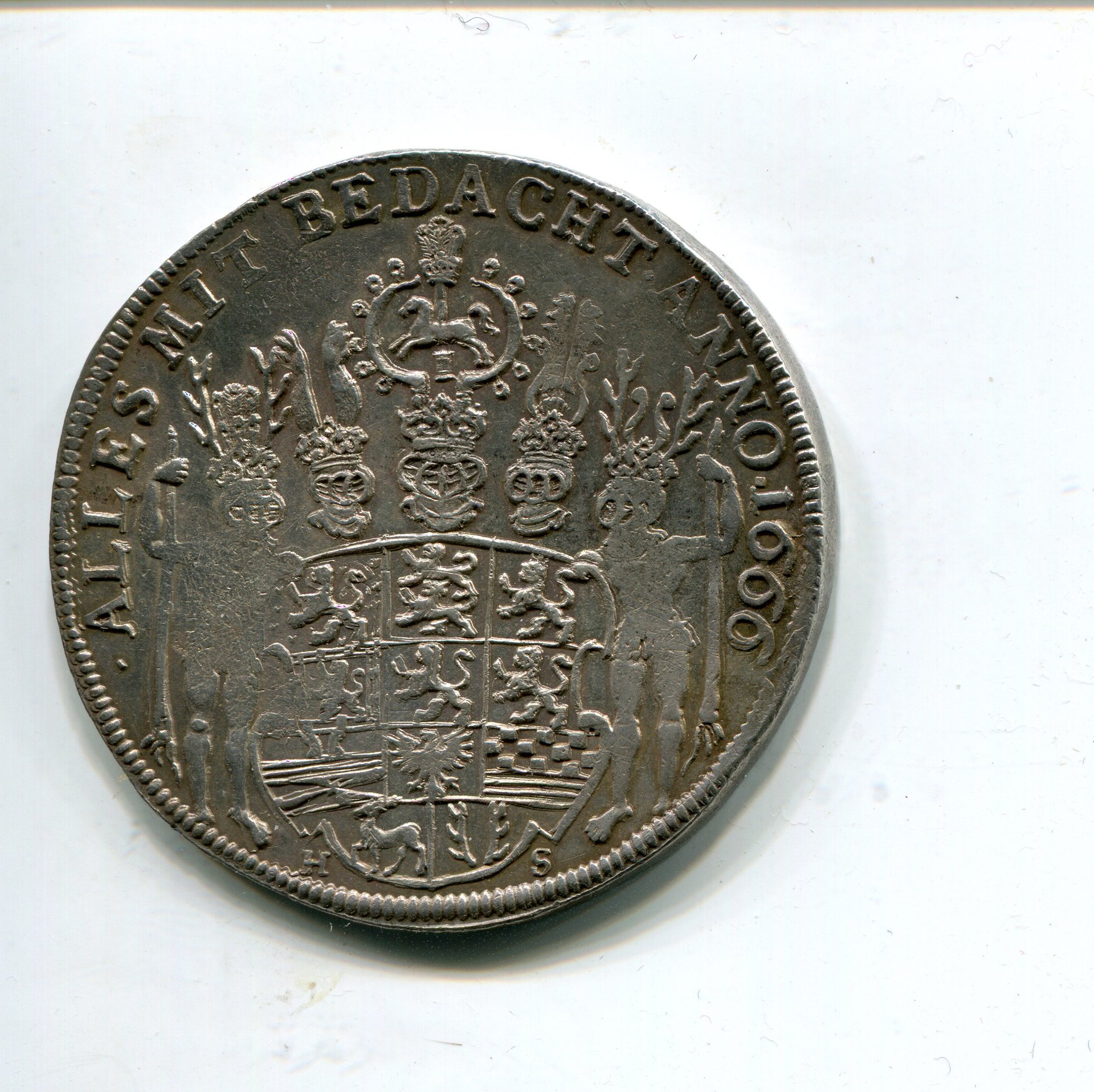 Br-Wolfenbuttel August II Schoner Taler 1666 LD rev 688.jpg