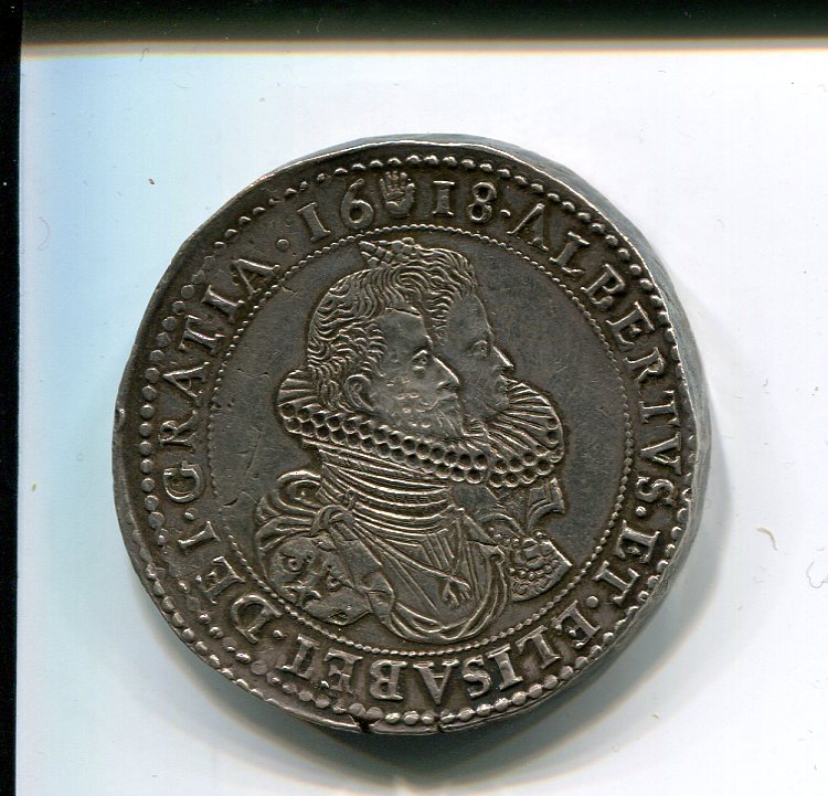 Brabant Albert & Isabelle 2 Ducatons 1618 obv  280.jpg