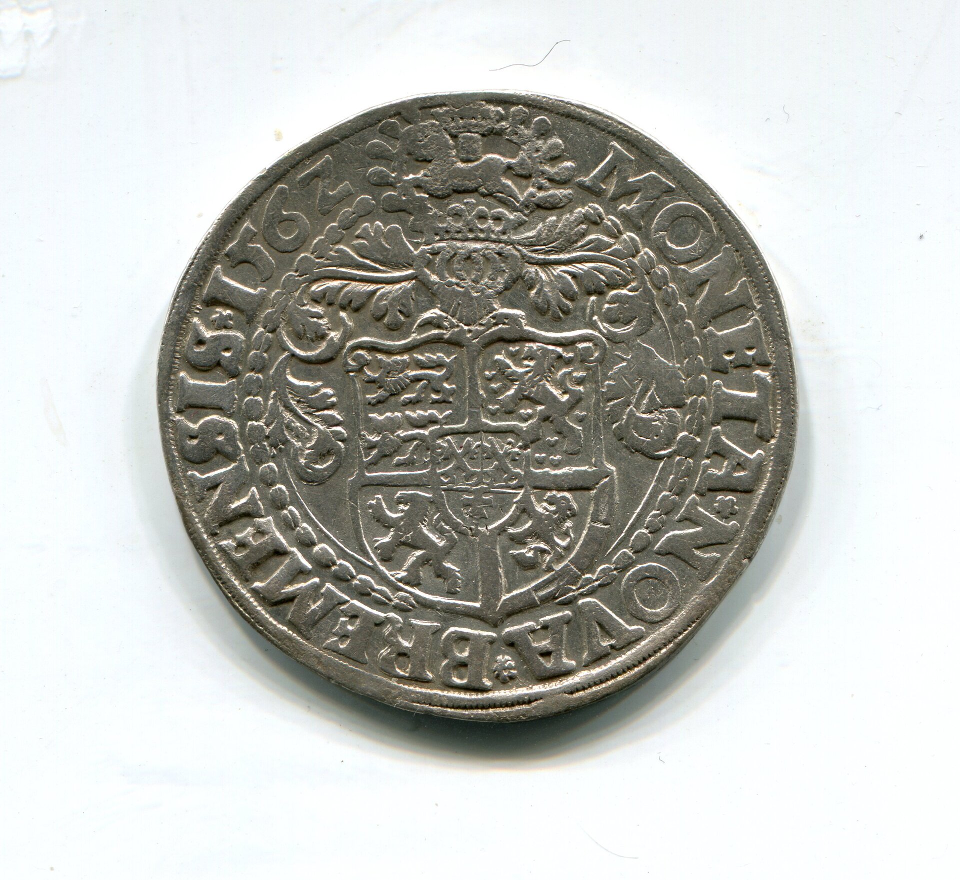 Bremen Abish Georg v Braunschweig Taler 1562 LD rev 608.jpg