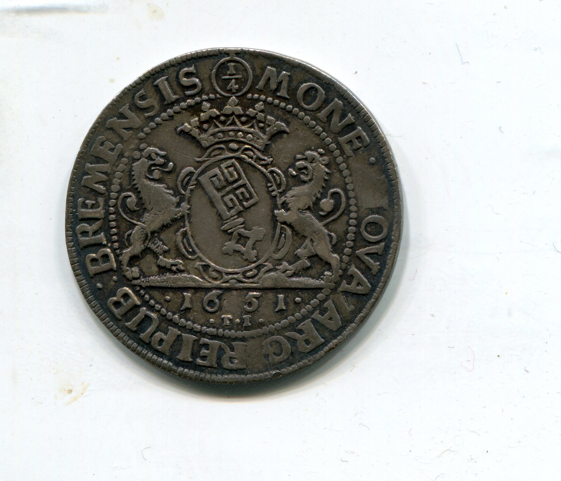Bremen Ferd III Qtr Taler 1651 obv 983.jpg