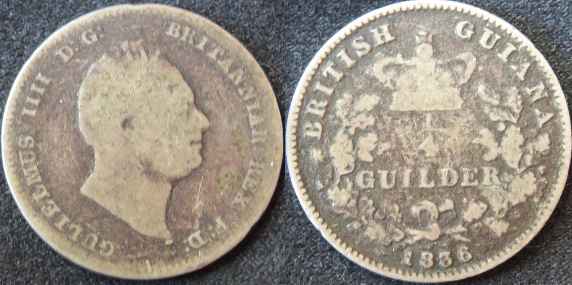 British Guiana 1:4 Guilder 1836 William IV.jpeg