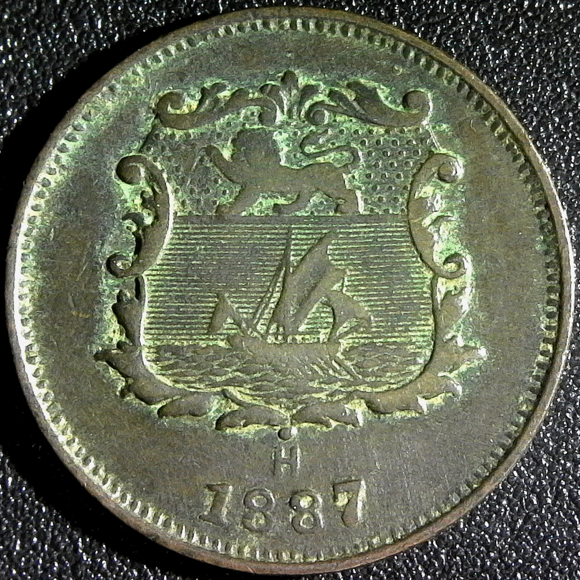 British North Borneo; half  Cent 1887-H Heaton, Birmingham Mint KM#1  reverse.jpg