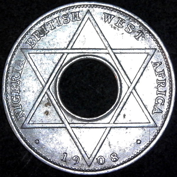 British West Africa  Tenth of a penny 1908 obverse DS.jpg