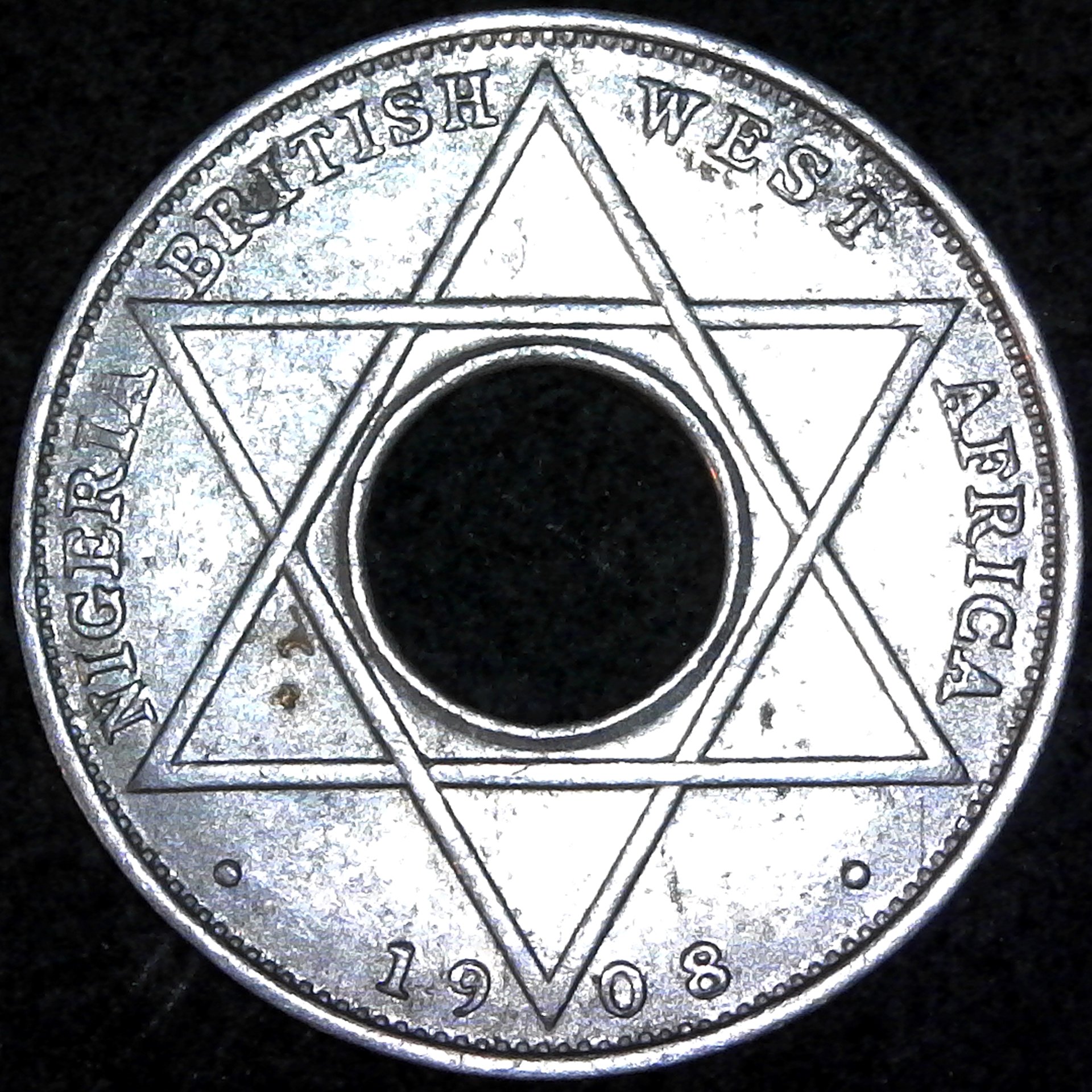 British West Africa  Tenth of a penny 1908 obverse.jpg