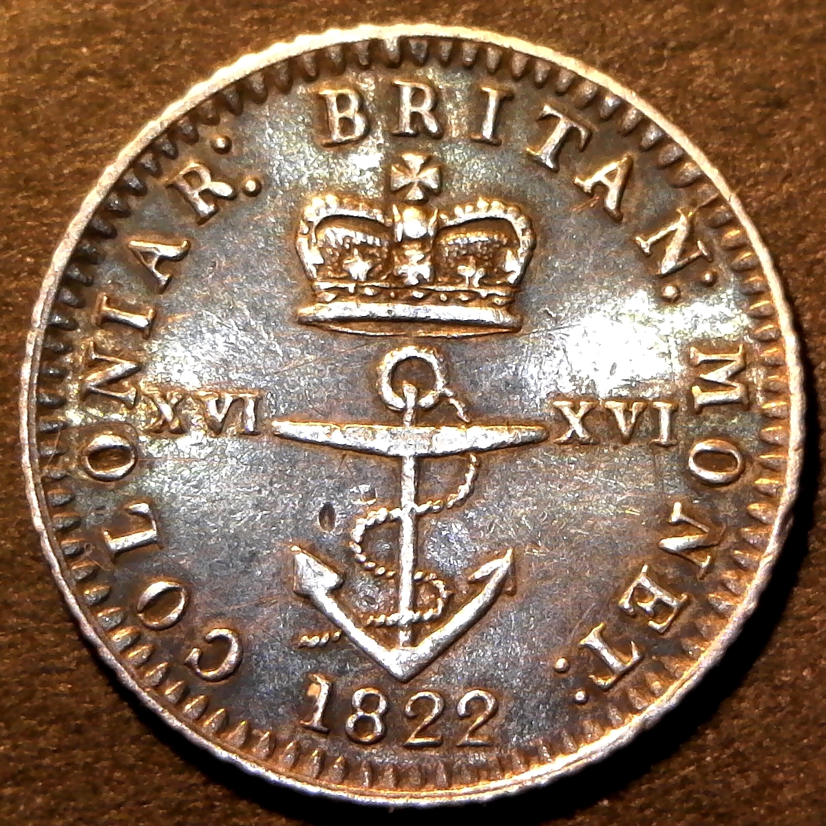 British West Indies 1 16th 1822 obverse.jpg