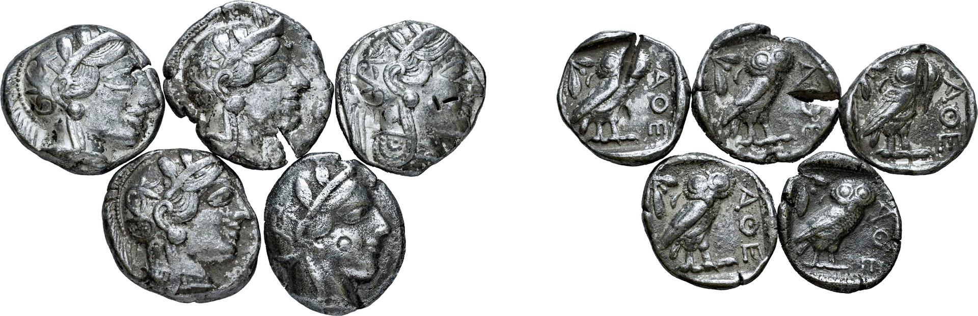 Bulk lot of Attia tetradrachms, Roma 67.jpg