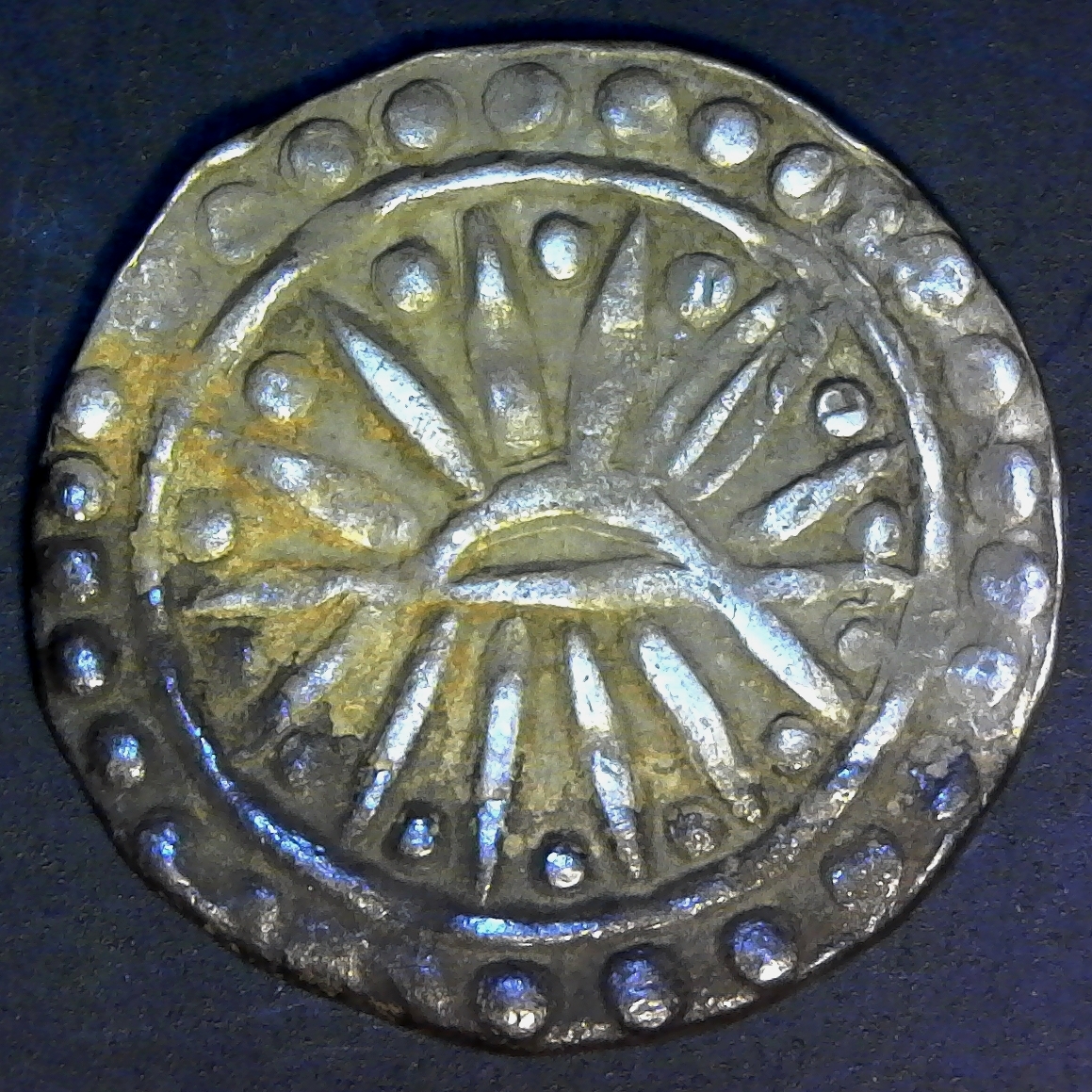 Burma Funan Pyu Kingdom 80 Latis circa 600AD obv.jpg