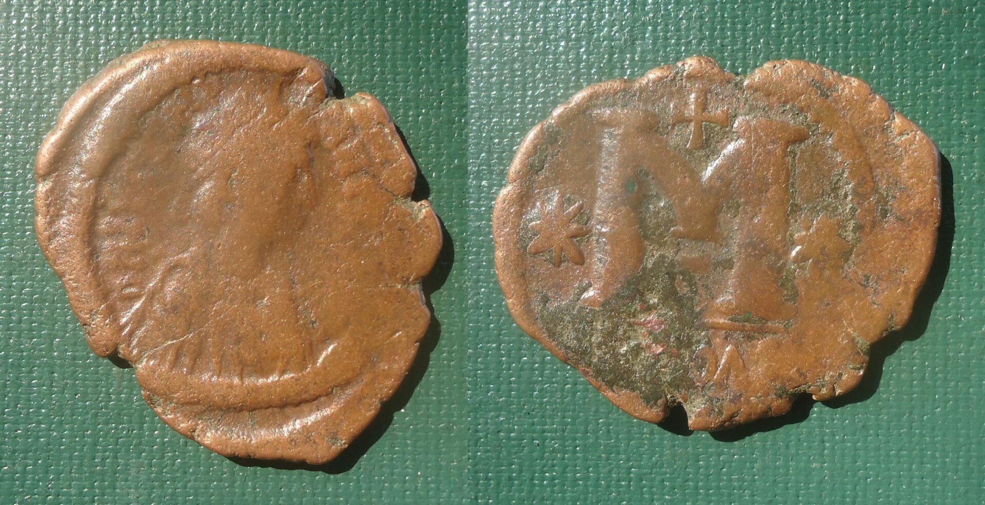 Byz - Justinian I Antioch follis SB 217 Jun 2021 (0a).jpg