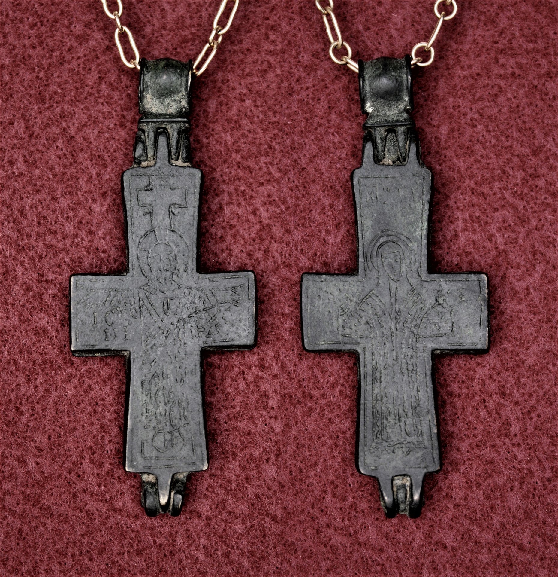 Byzantine AE Enkolpion, c. 11th-12th cen..jpg