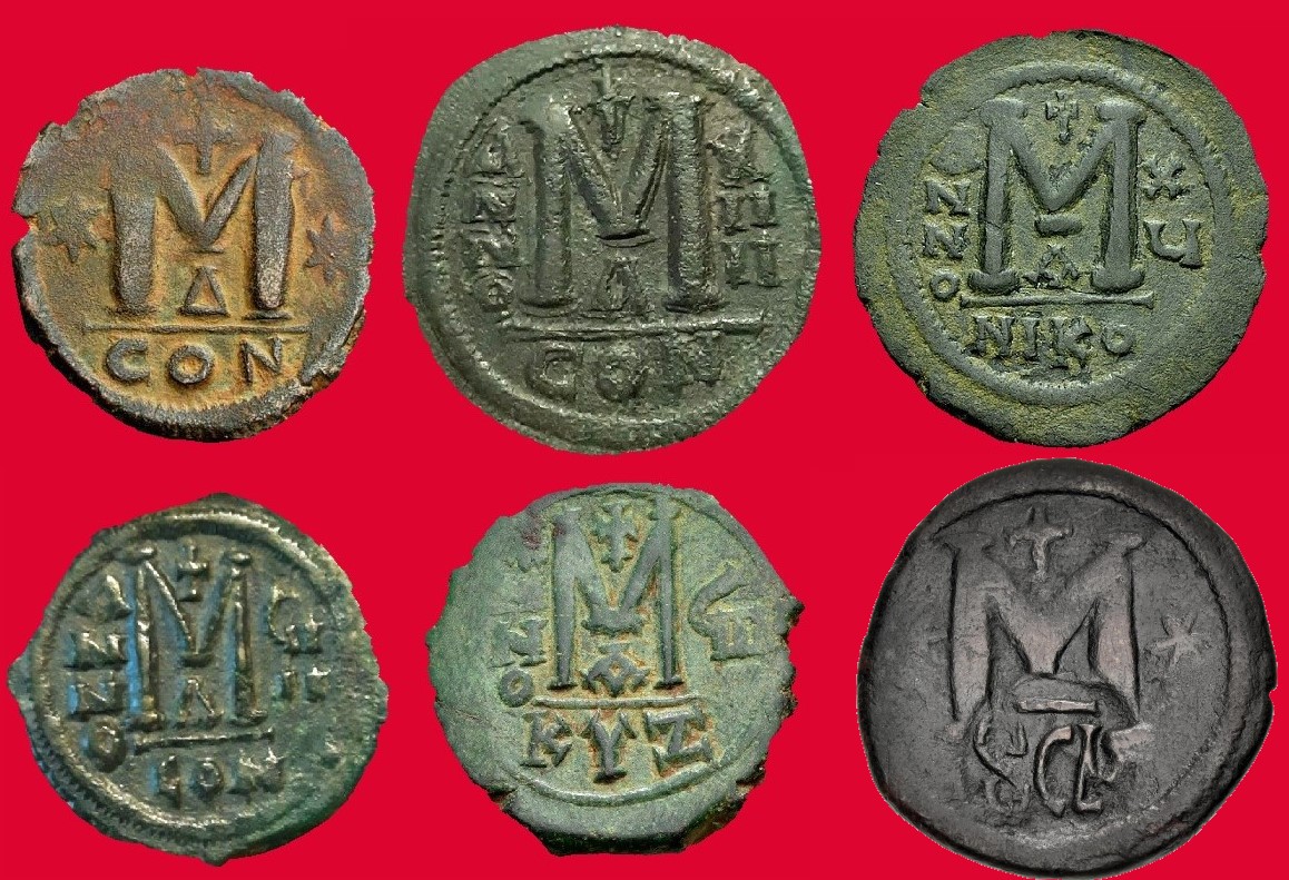 Byzantine Follis Five Folles RED R.jpg