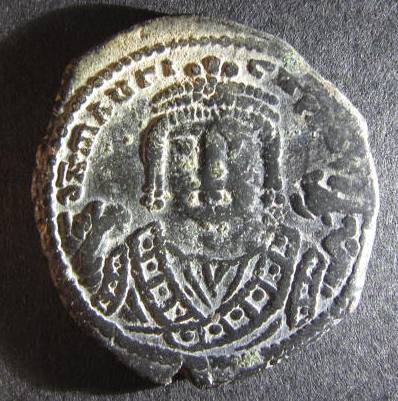 Byzantine Maurice Tiberius 582 602  AD obverse.JPG