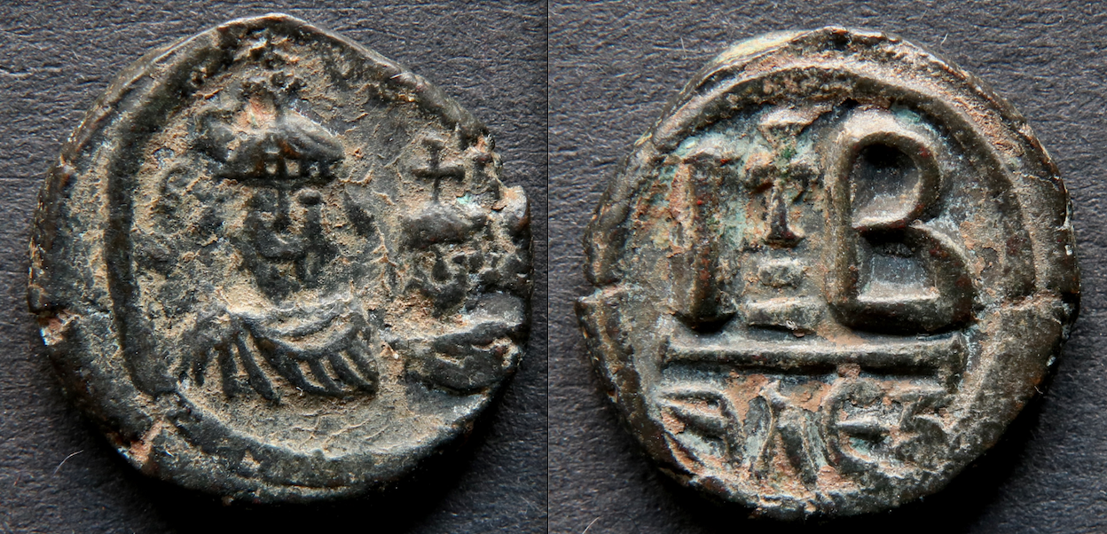 Byzanz – Heraclius, 12 Nummi, Alexandria.png