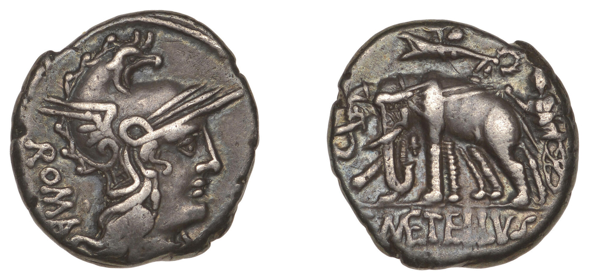 C. Metellus Caprarius Roma in Phrygian helmet - Jupiter in biga of elephants Cr. 269-1 jpg.jpg