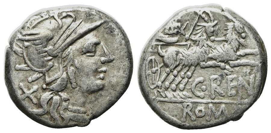 C Renius denarius Juno Caprotina driving biga of goats LAC.jpg