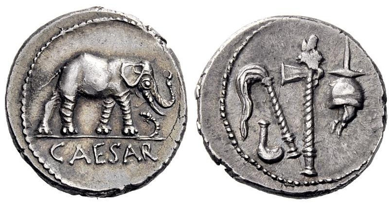 Caesar Denarius Elephant NAC 5-2012.jpg