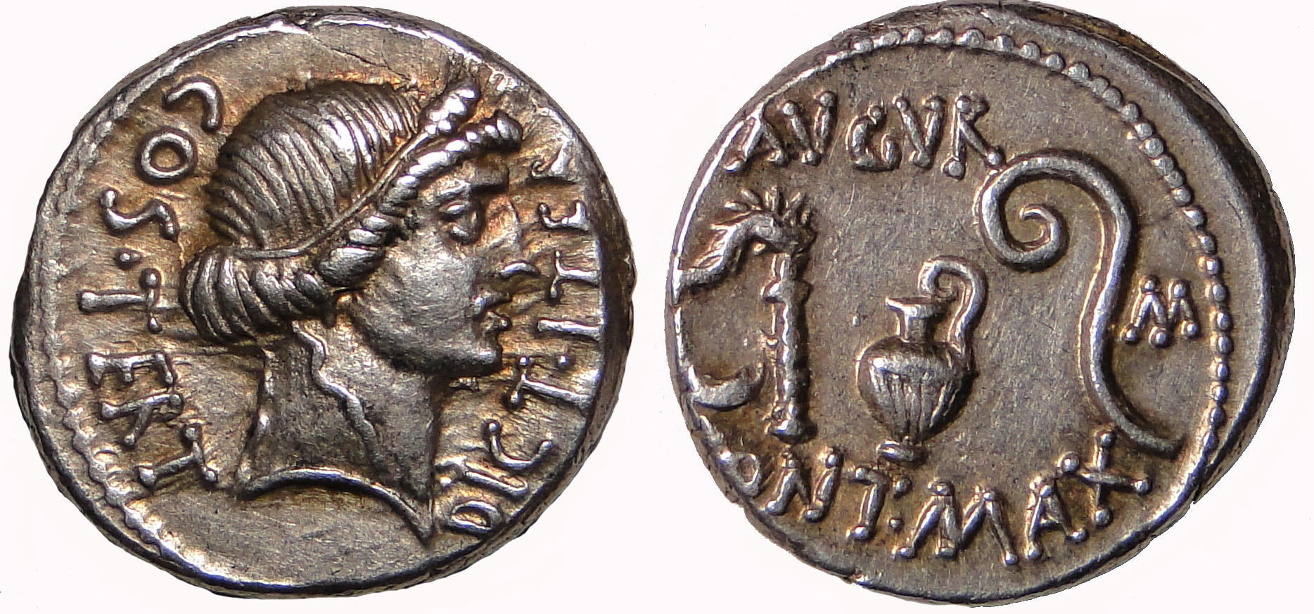 Caesar Denarius Utica Munus Gorny NY 12 PS.jpg