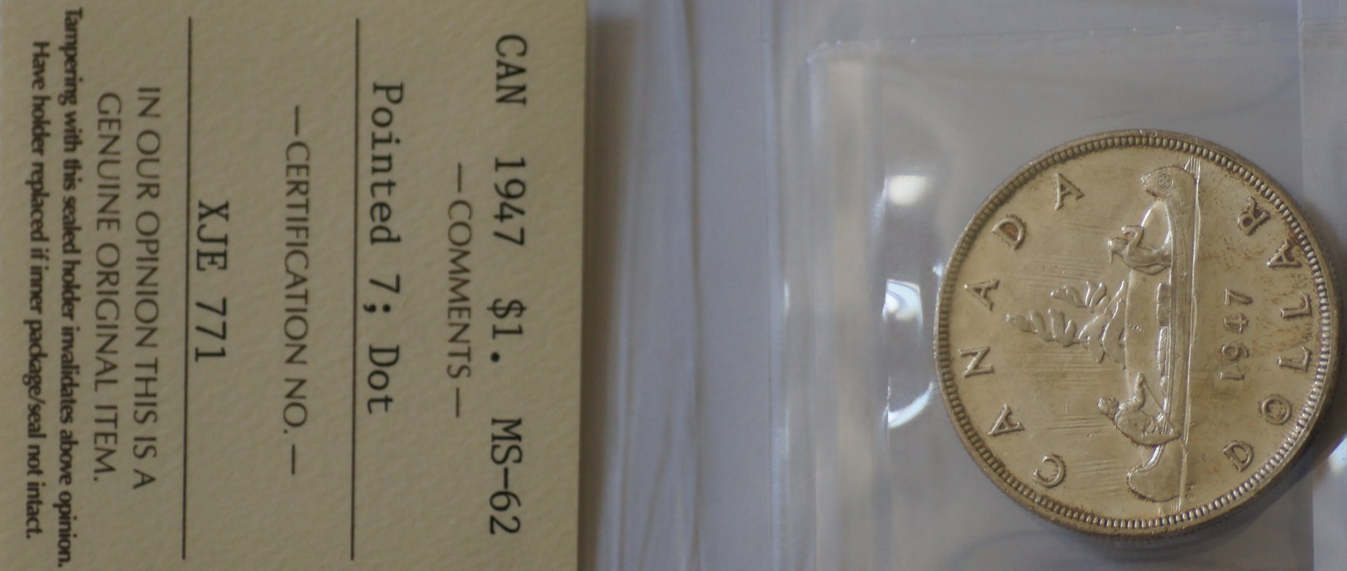 Canada 1947 $ pointed dot.JPG