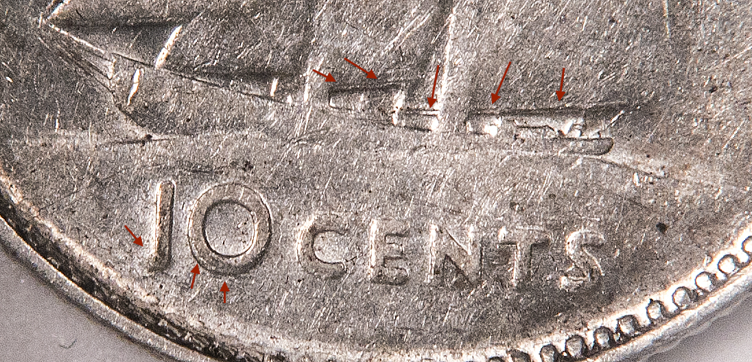 Canada - 1951 10 Cents DDR - Boat 1.jpg