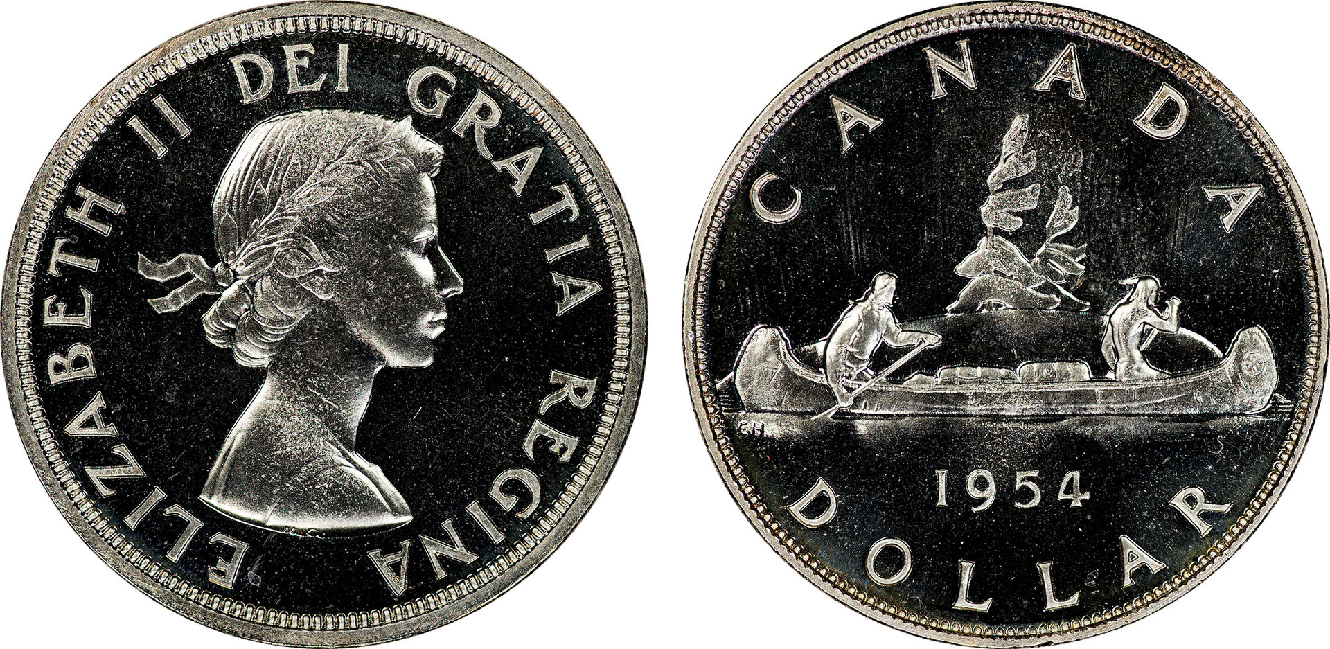 Canada - 1954 Prooflike Dollar.jpg