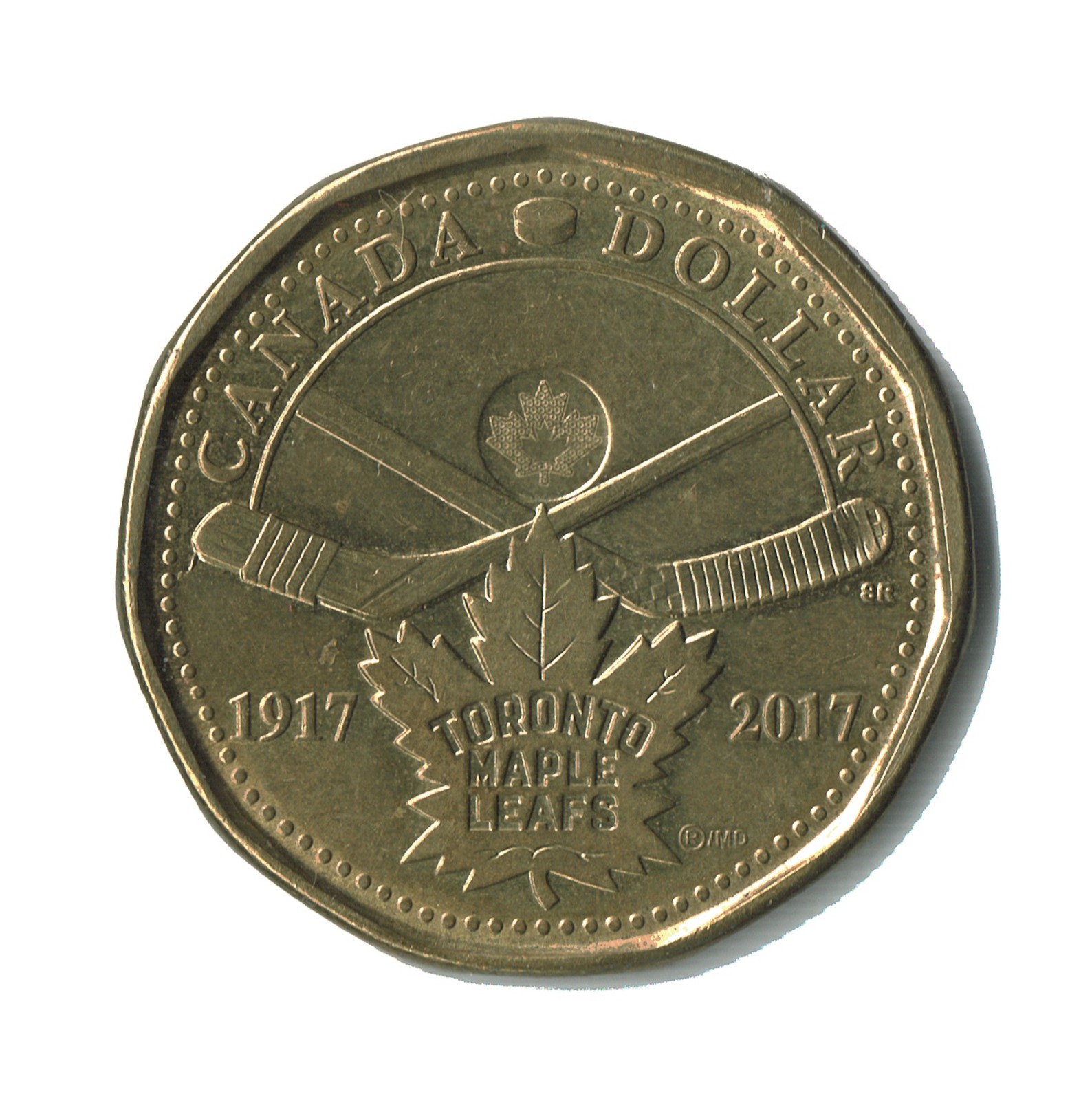 Canada 2017 Toronto Maple Leafs Loonie.jpg