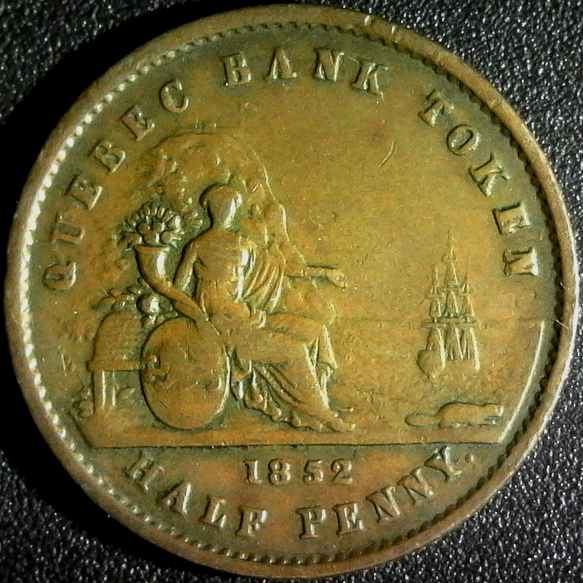 Canada Quebec Half Penny token 1852 obv.jpg