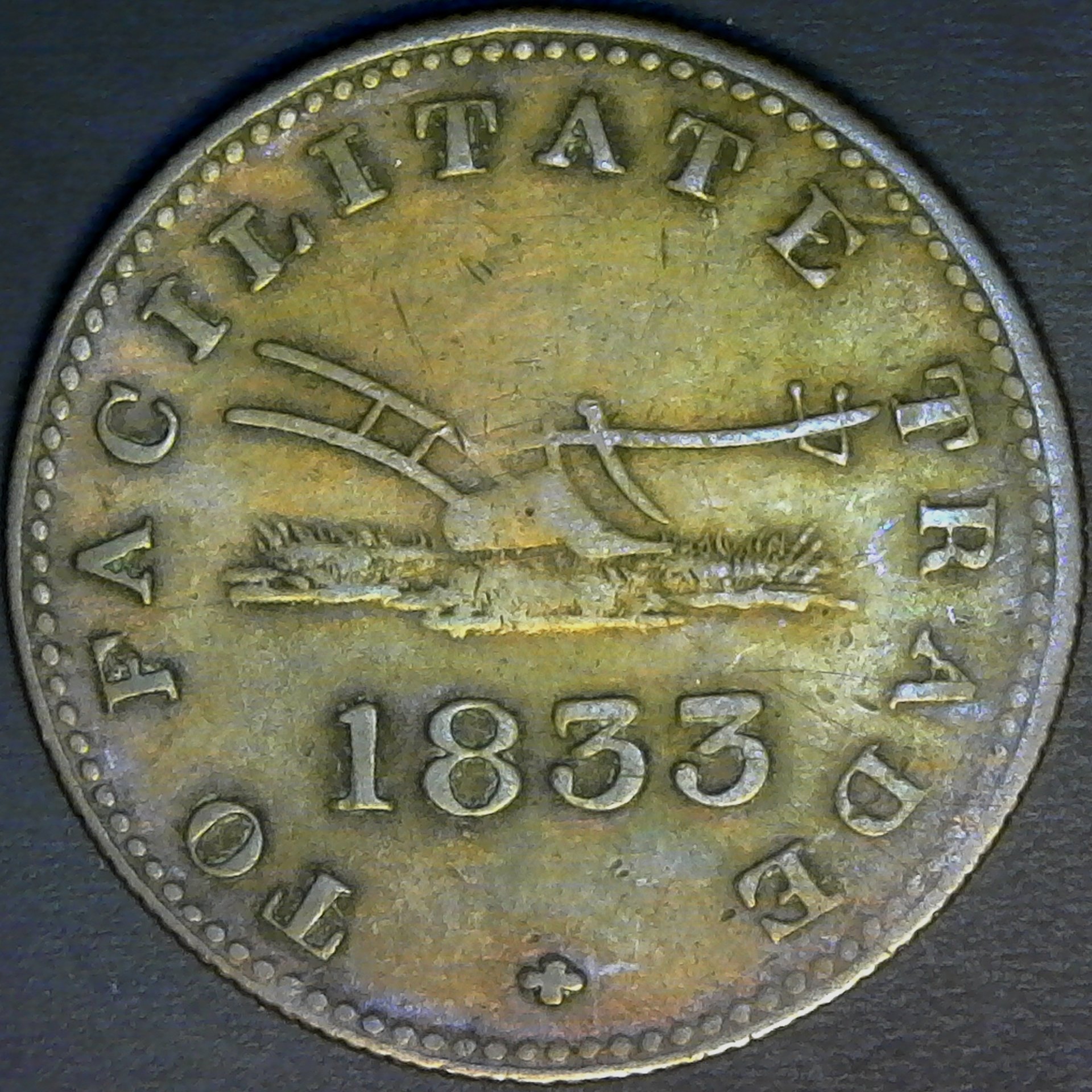 Canada Upper Canada Half Penny Token 1833 rev.jpg