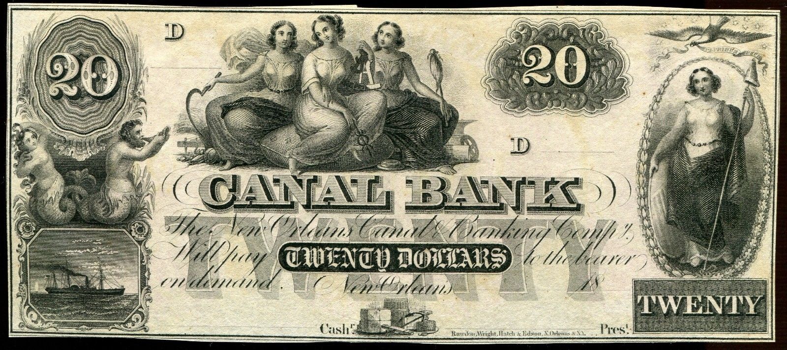 Canal Bank $20 UNC Note obverse.JPG
