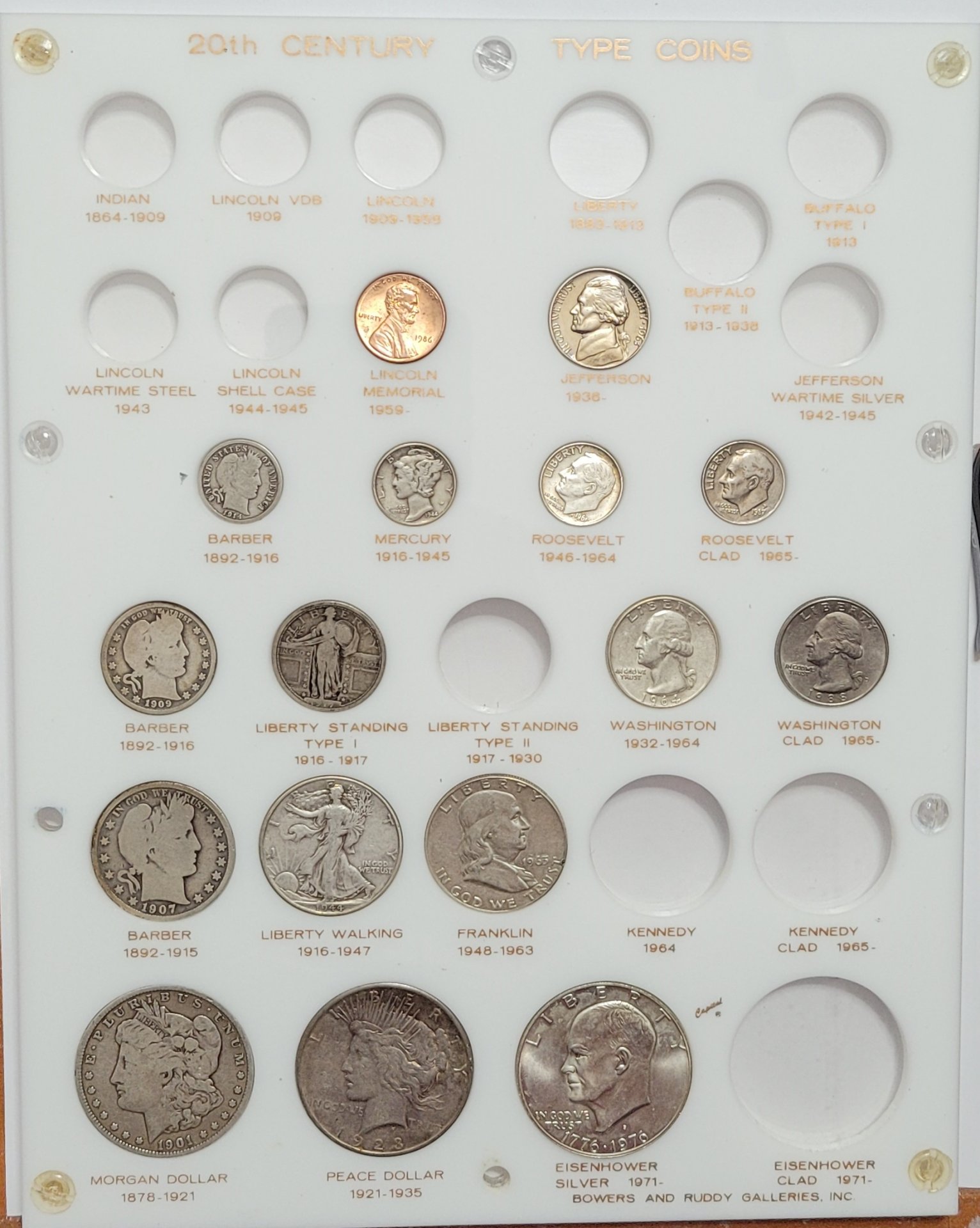Capital Plastics Coin Holder 20th Century Type Coins White Bowers Rudy Galleries 2.jpg