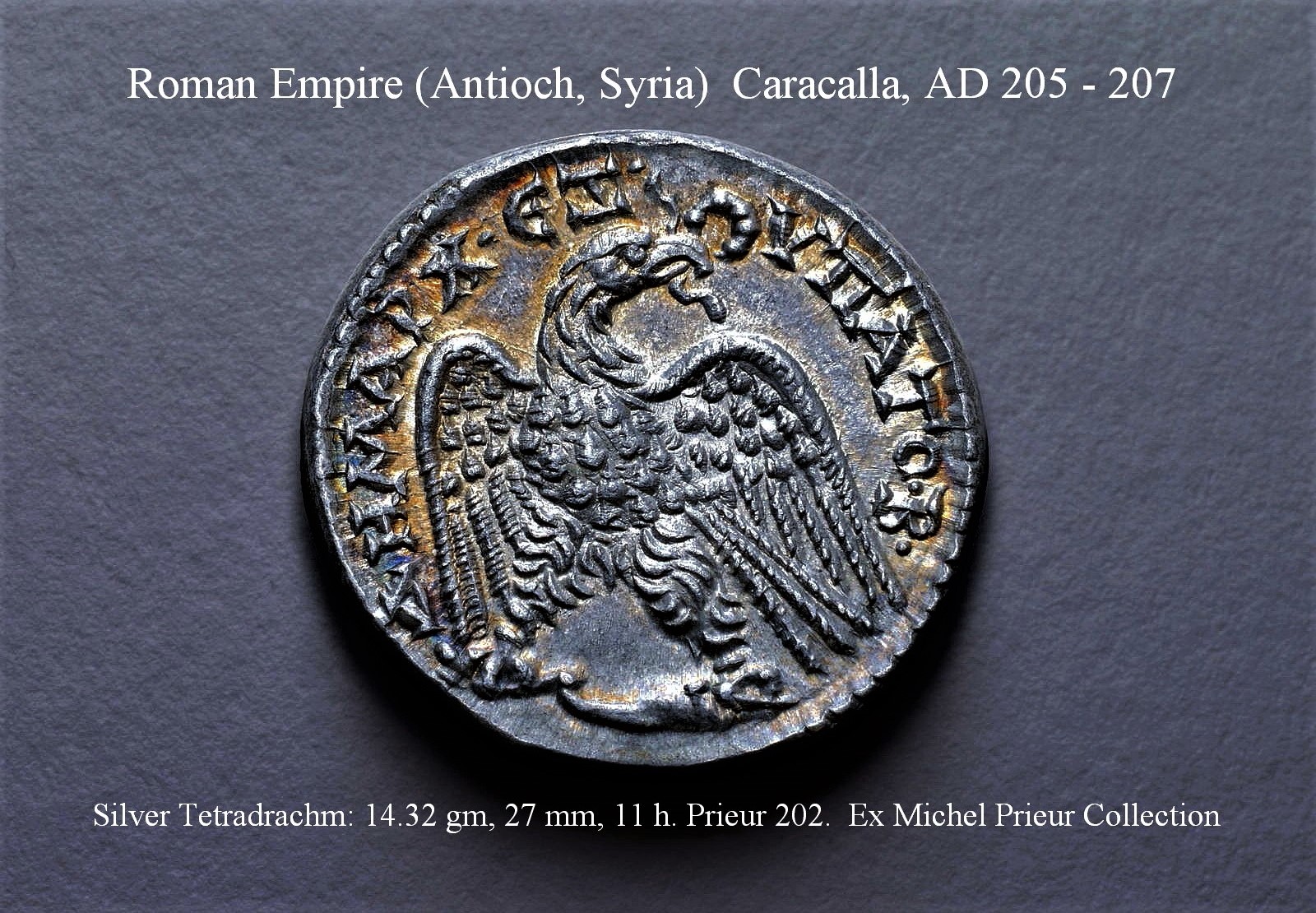 Caracalla, AD 205-207, Antioch, Syria. AR Tet., Prieur 202. Rev. AK Collection.jpg