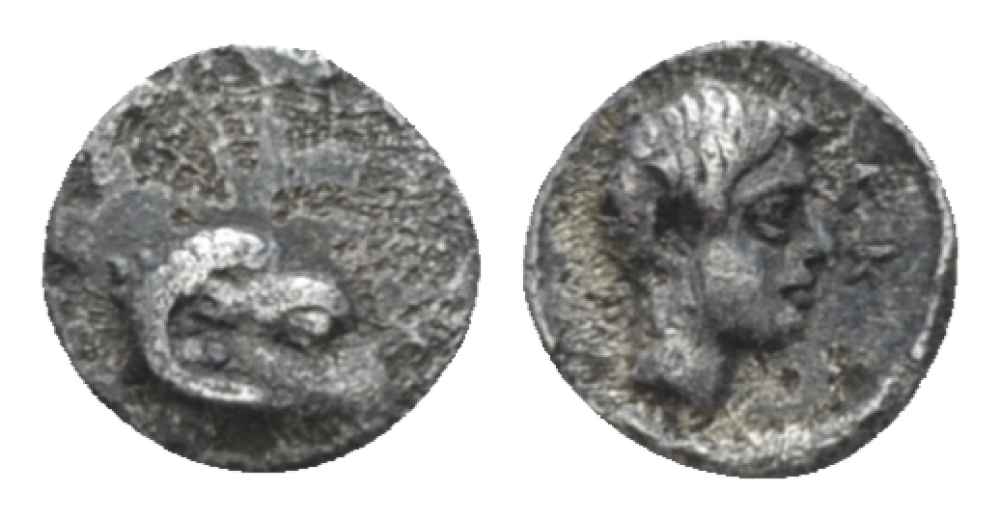 Caria, Satraps, Hekatomnos AR Hemitetartemorion.jpg