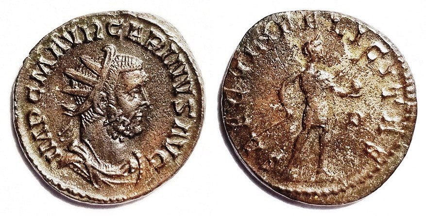 Carinus SAECVLI FELICITAS Antoninianus Lyons.jpg