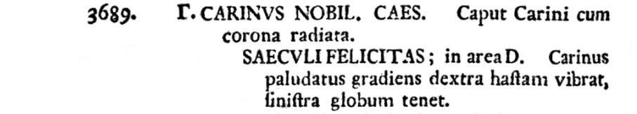 Carinus SAECVLI FELICITAS Antoninianus Sulzer listing.JPG
