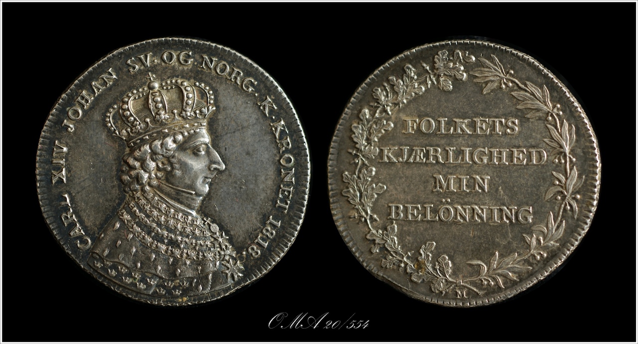 Carl  XIV kastepenning 1818.jpg