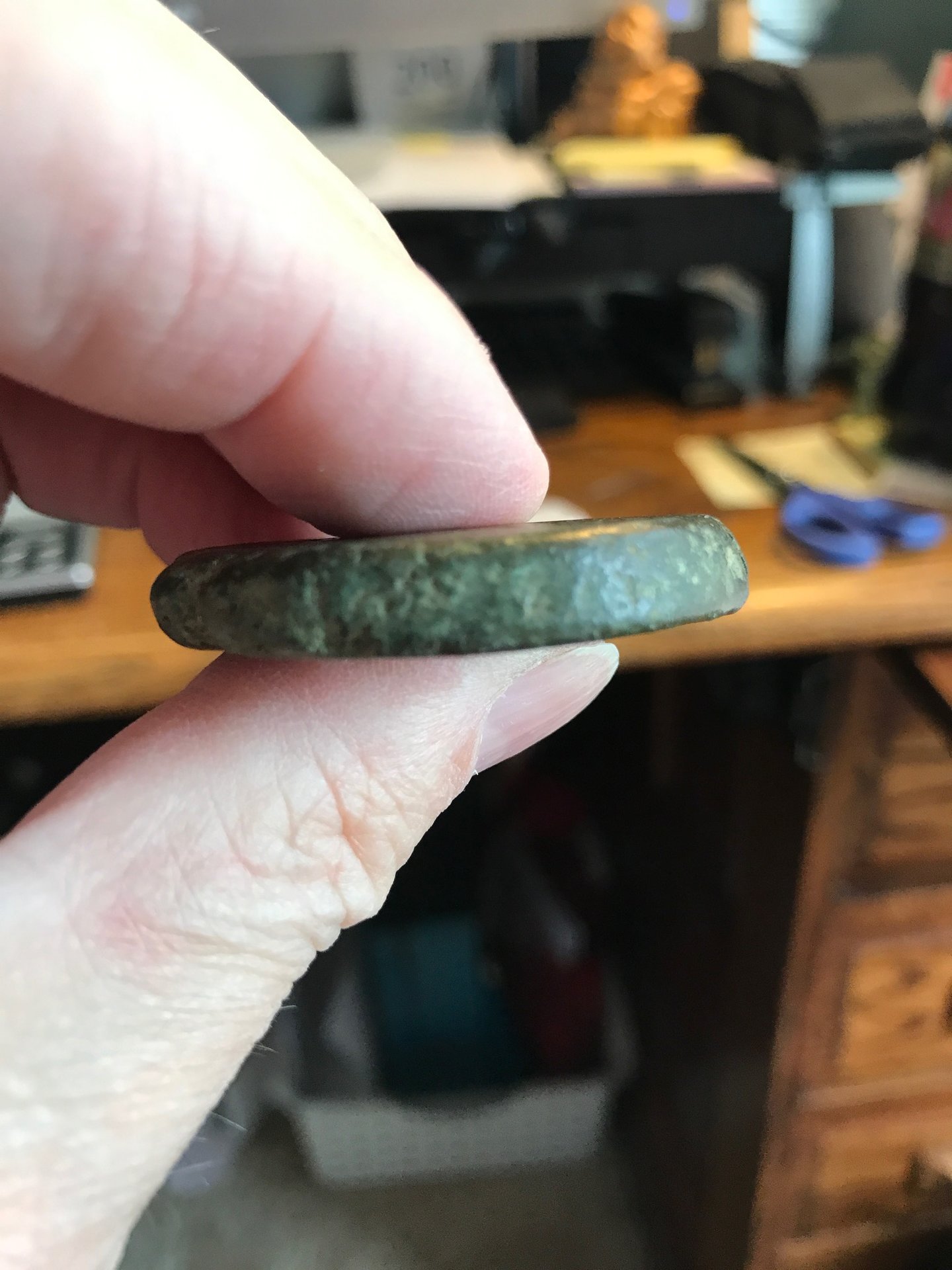 Carthage 15 shekel 102.6g 7.5mm thick in-hand 2.JPG