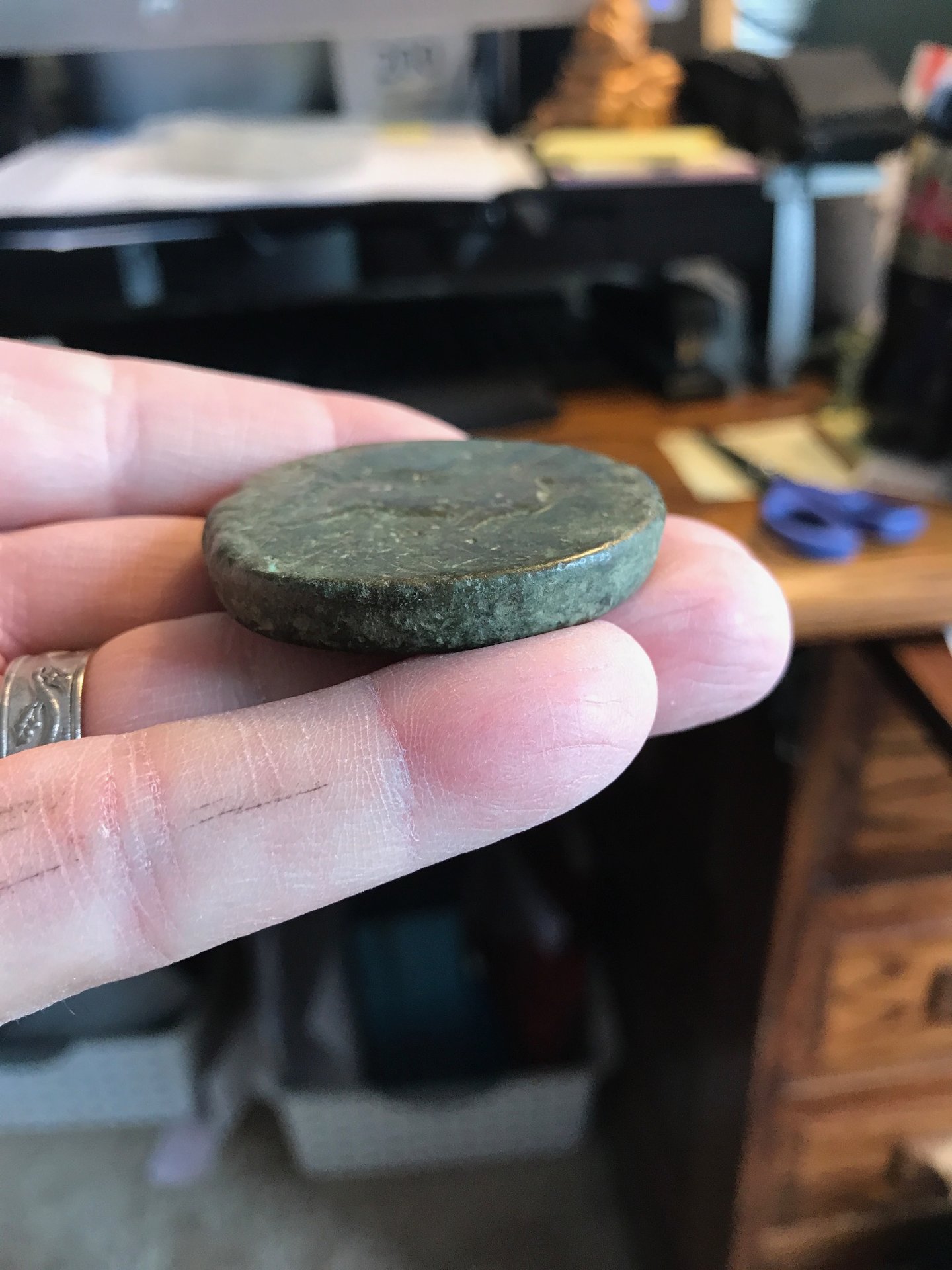 Carthage 15 shekel 102.6g 7.5mm thick in-hand 3.JPG
