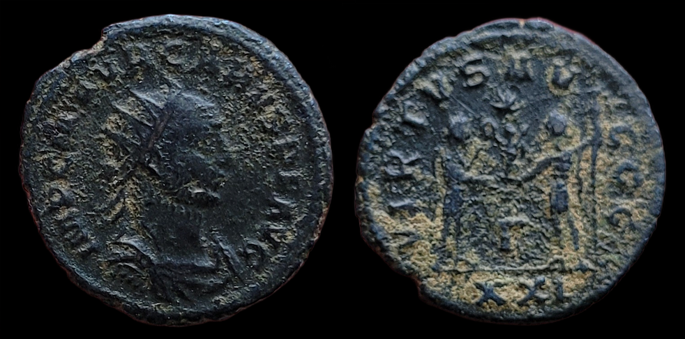 Carus, Antoninianus, VIRTVS AVGGG, XXI Γ.png