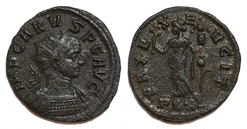 Carus PAX EXERCIT antoninianus.jpg