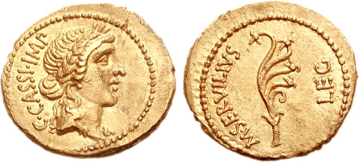 Cassius AV Aureus M Servilius CNG.jpg