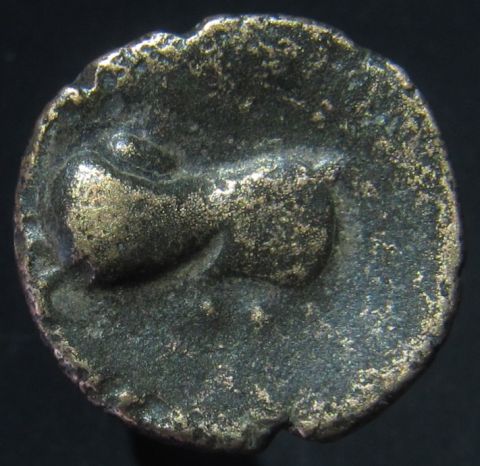 Celtic drachm, Danubian Celts, 3rd-2nt century BC Horse galloping left (R)a.jpg
