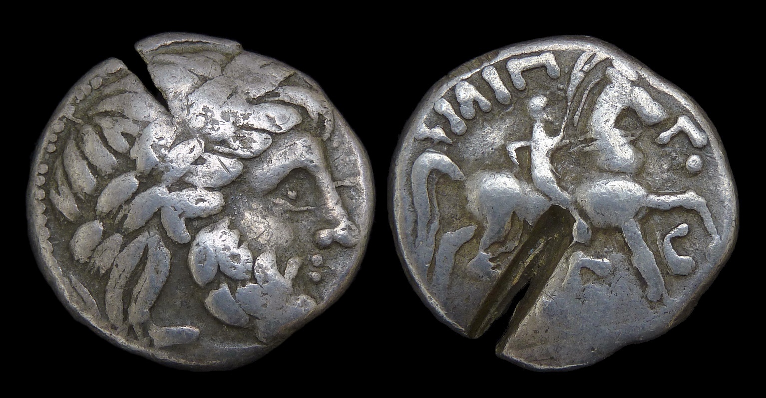 Celts in E Europe - Tetradrachm Philip II 3489.jpg