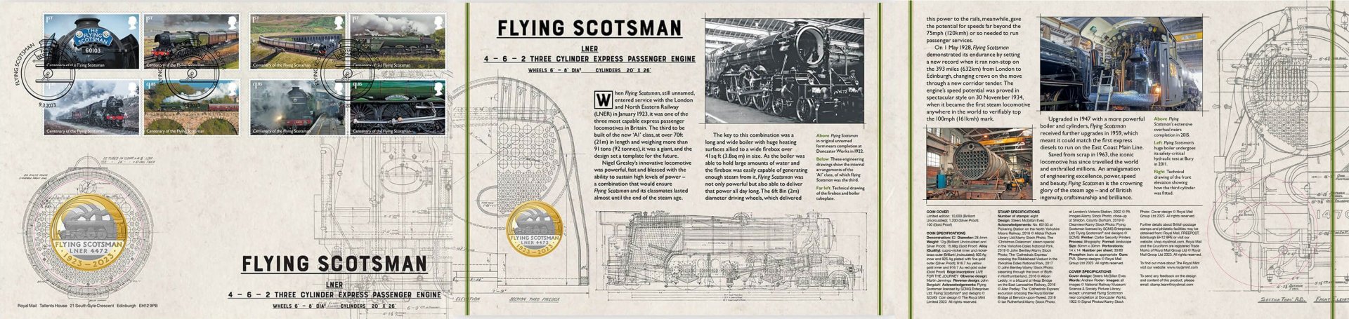 Centenary of Flying Scotsman 2023 UK £2 Brilliant Uncirculated Coin Cover 1-horz.jpg