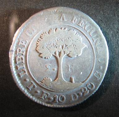 Central American Republic 2 Reales 1831 reverse.JPG