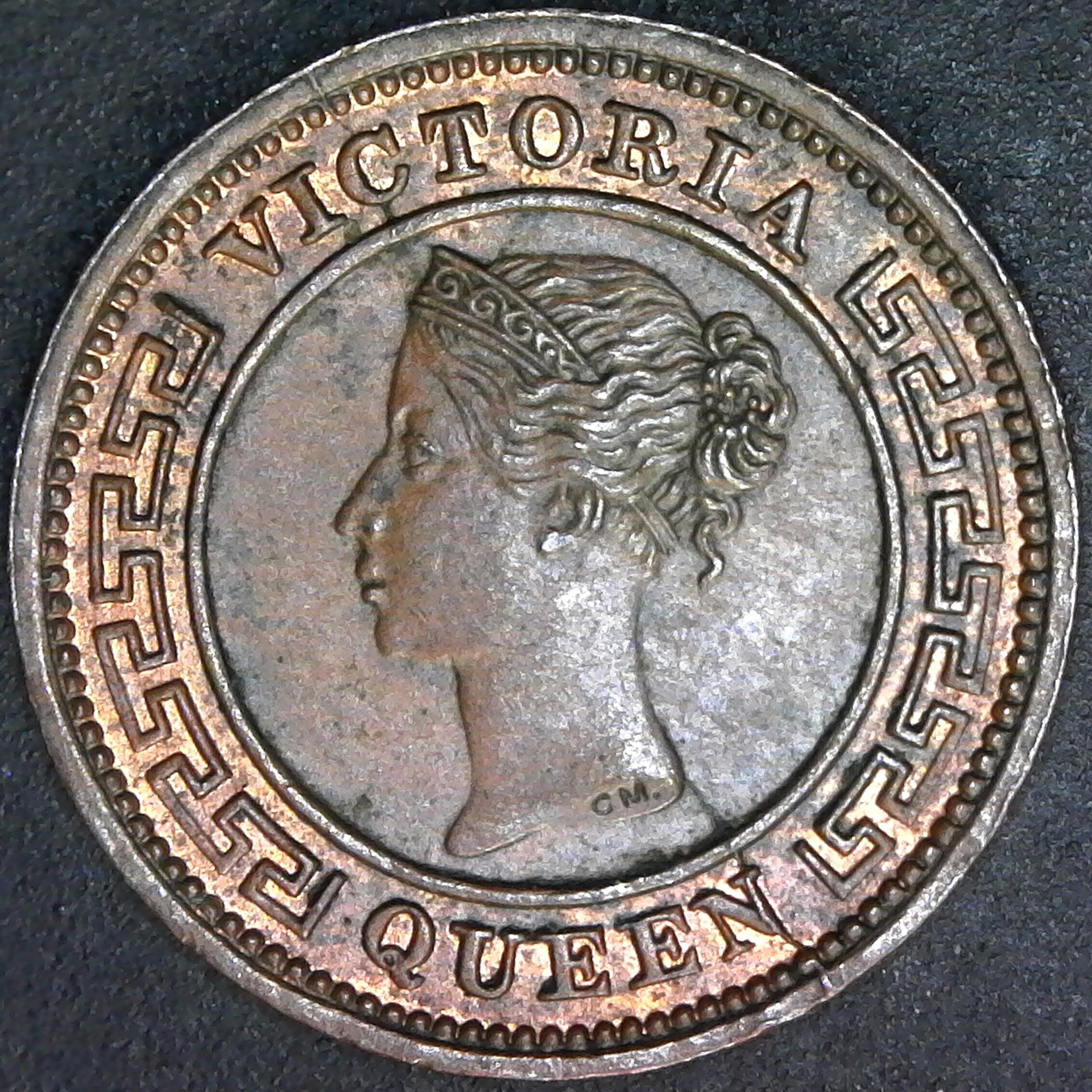 Ceylon Quarter Cent 1901 obv A.jpg